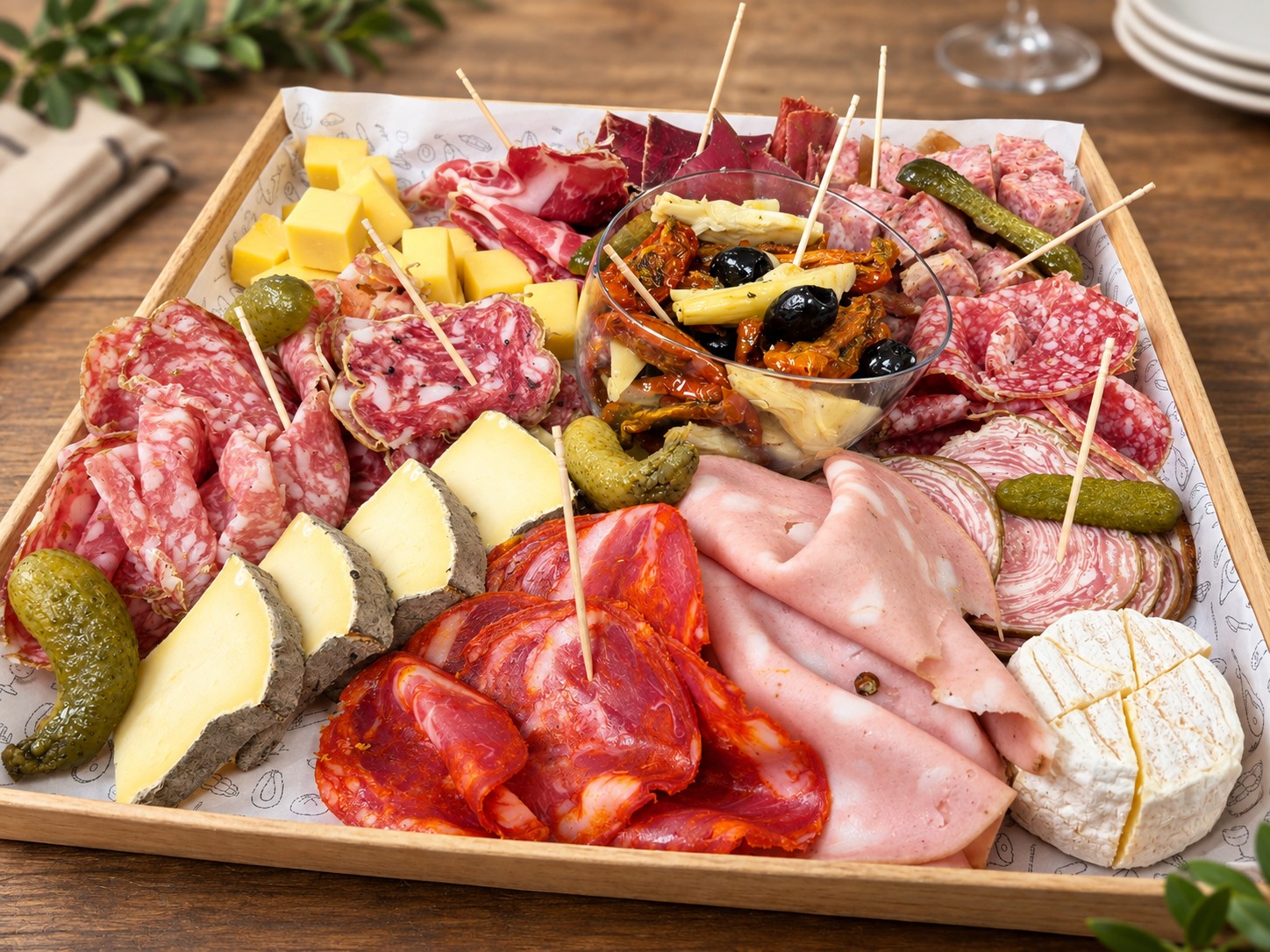 Charcuterie Italienne Levoni chez votre traiteur Au Pierrot Friand à Clamart et Issy-les-Moulineaux.